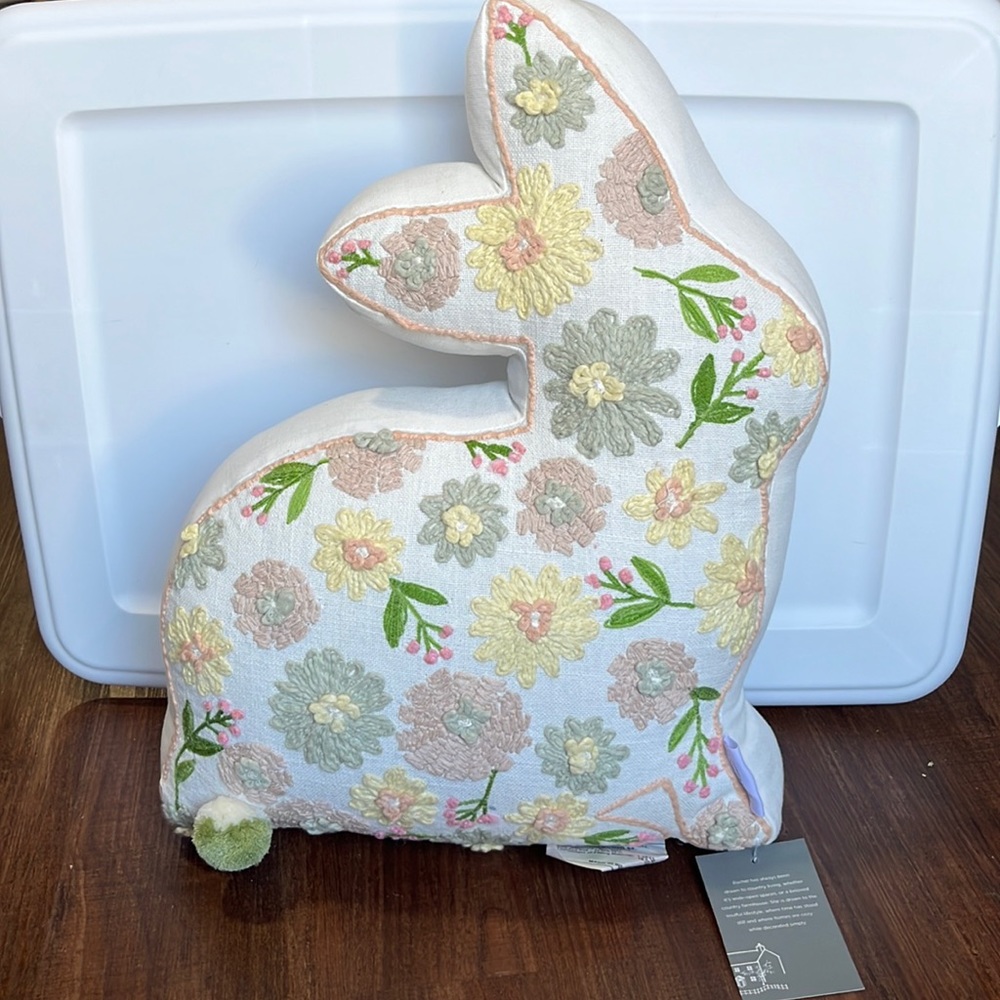 Easter Pillow Embroidered